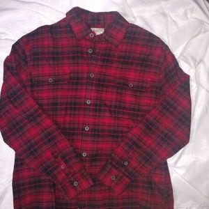 Jachs Mens 2XL Red Black Plaid Flannel Warm Thick